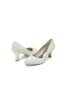 Elegant White Lace High Heels with Wooden Heel sold by KissProm