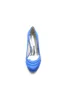 Elegant Royal Blue Satin Heels with Short Stiletto Heel sold by KissProm