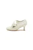 Ivory Lace High Heels Featuring a Classic Bow Design sold by KissProm
