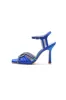 Royal Blue Satin Heels with Rhinestone Detailing sold by KissProm
