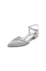 Satin Pointed Toe Beaded Buckle Kitten Heels sold by KissProm
