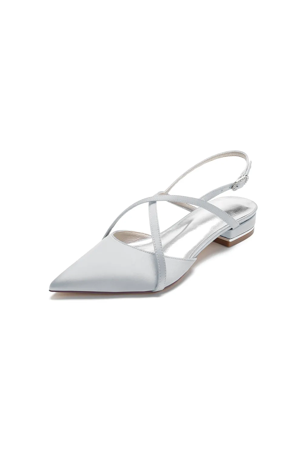 Simple Pointed Toe Ankle Straps Kitten Heels sold by KissProm product image thumbnail 4