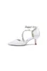 Pointed Toe Beading Ankle Strap High Heels sold by KissProm