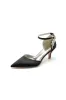 Beading Pointed Toe Ankle Strap High Heels sold by KissProm
