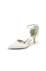 Beading Pointed Toe Ankle Strap High Heels sold by KissProm