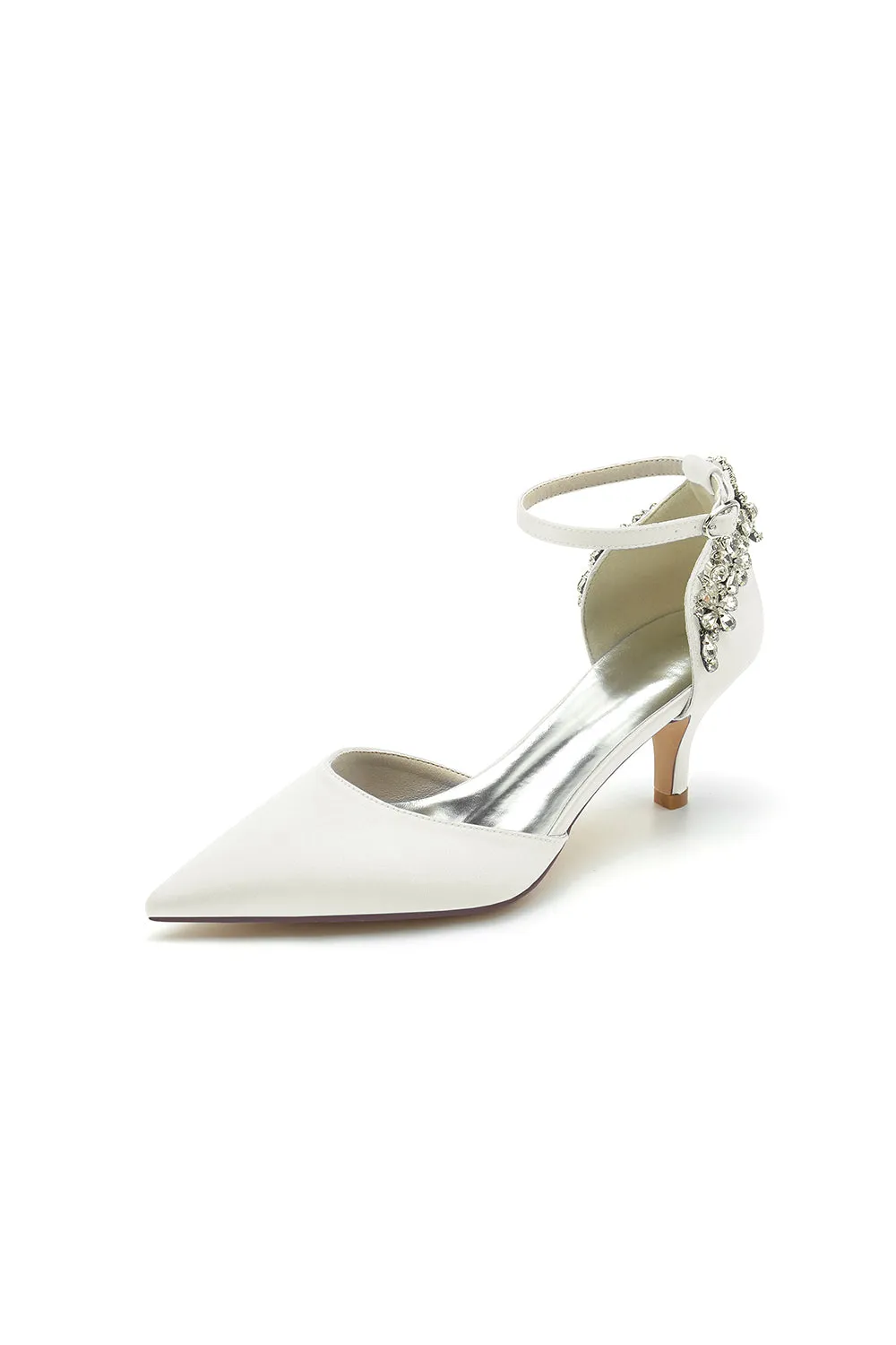 Beading Pointed Toe Ankle Strap High Heels sold by KissProm product image thumbnail 3