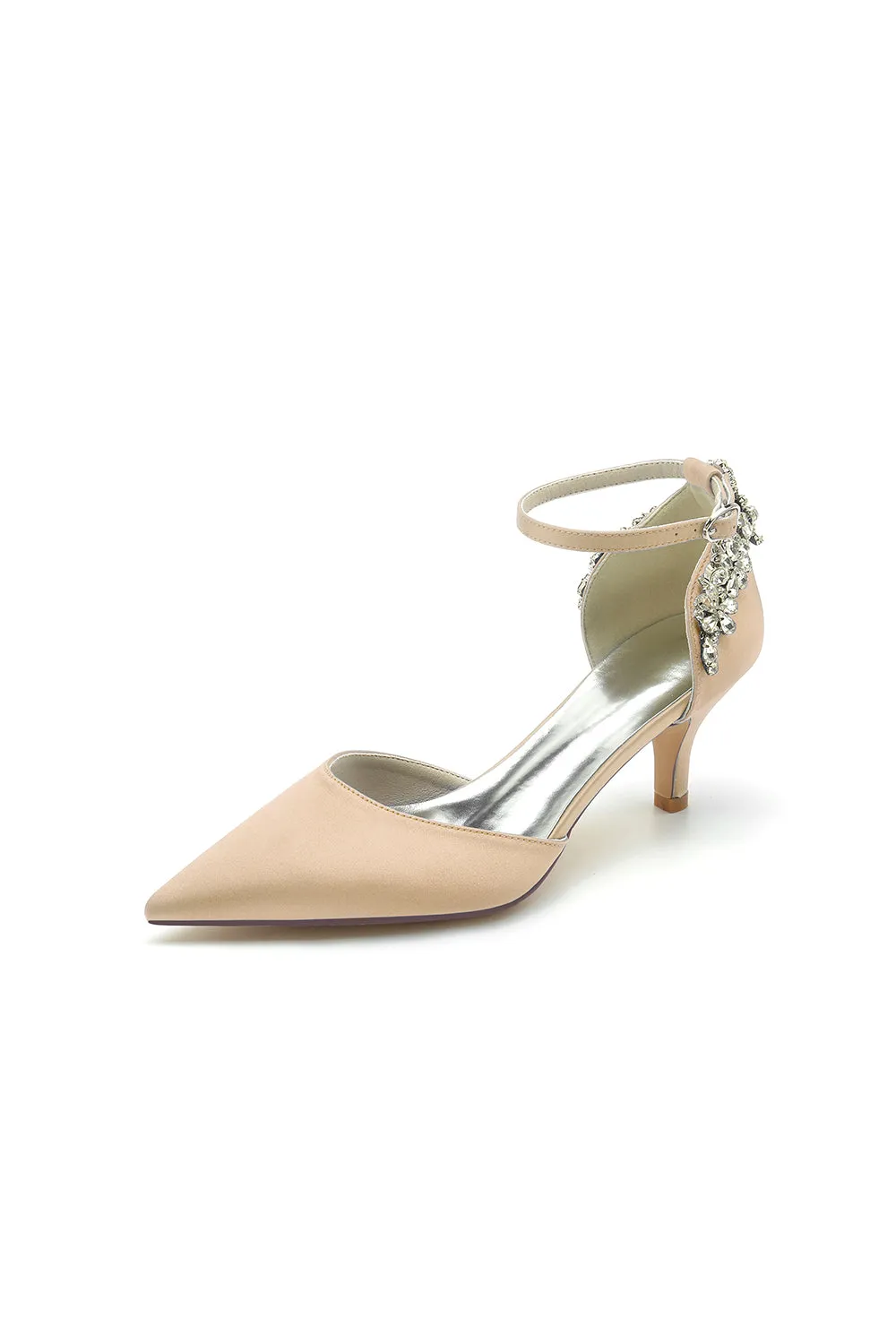 Beading Pointed Toe Ankle Strap High Heels sold by KissProm product image thumbnail 2