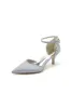 Beading Pointed Toe Ankle Strap High Heels sold by KissProm