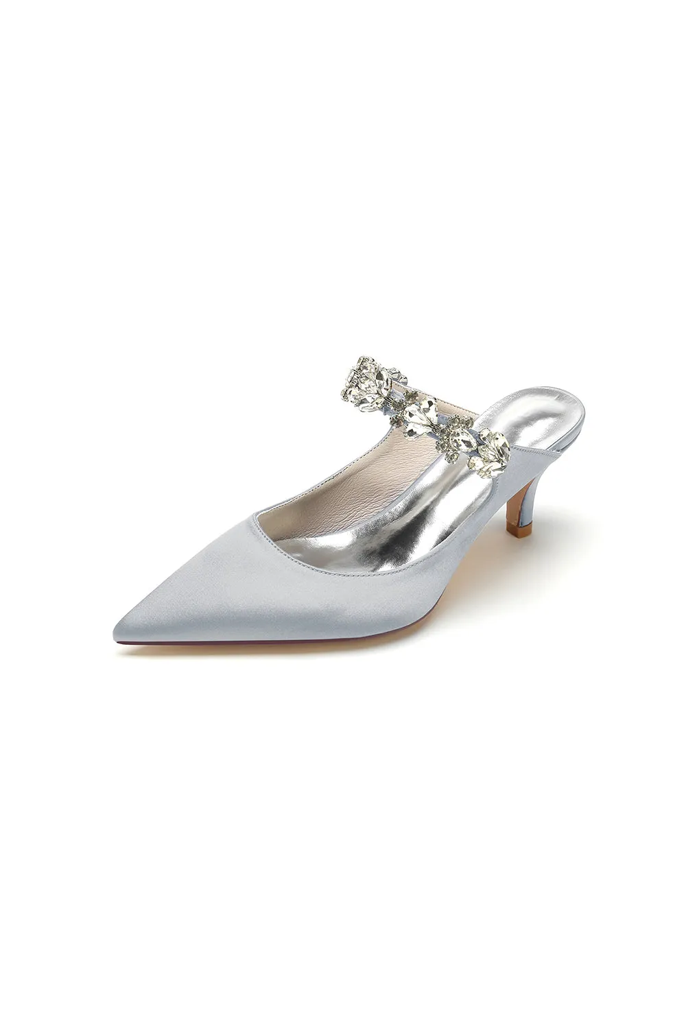 Beading Pointed Toe Rhinestone High Heels sold by KissProm product image thumbnail 4