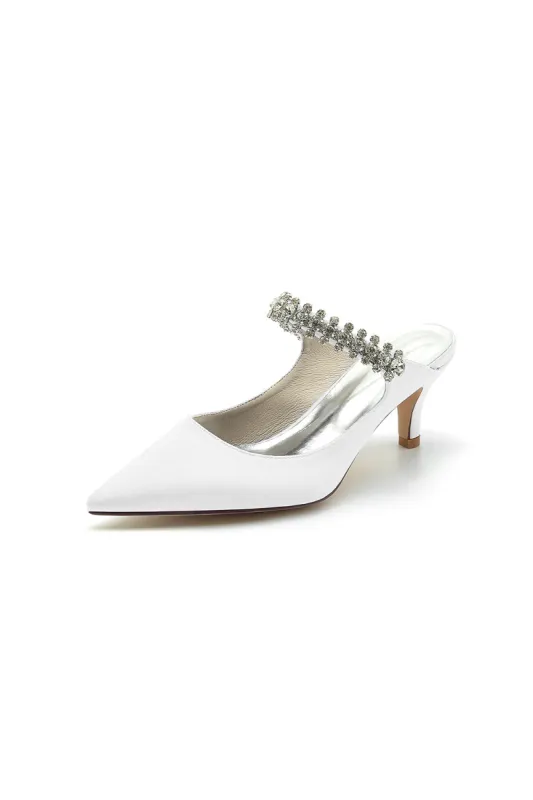 Pointed Toe Rhinestone High Heels sold by KissProm