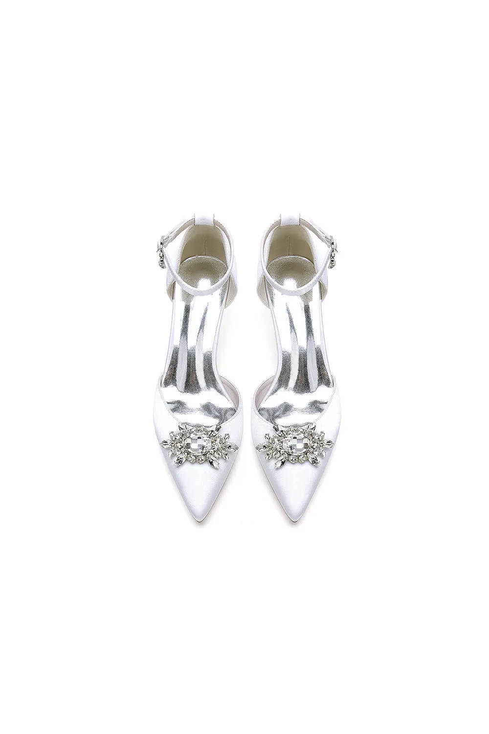 Pointed Toe Rhinestone Kitten Heels sold by KissProm product image thumbnail 2