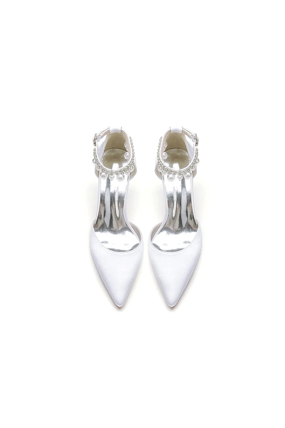 Pointed Toe Pearl Strap Kitten Heels sold by KissProm product image thumbnail 2