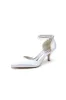 Pointed Toe Pearl Strap Kitten Heels sold by KissProm