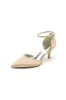 Simple Pointed Toe Satin Kitten Heels sold by KissProm