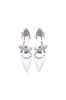 Crystal Strap Pointed Toe Satin Kitten Heels sold by KissProm