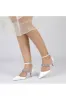 Crystal Strap Pointed Toe Satin Kitten Heels sold by KissProm