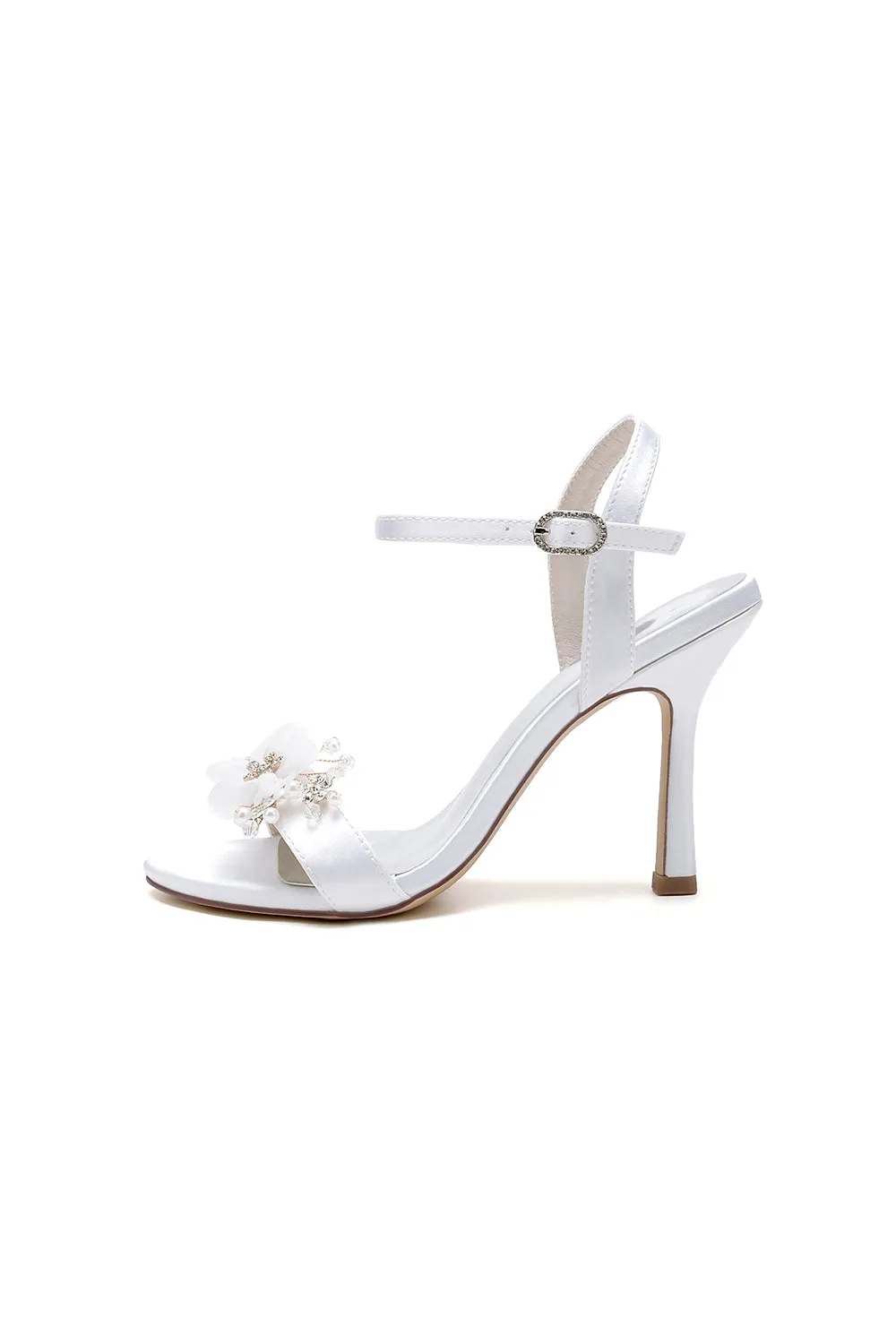 Open Toe Floral Beading Stiletto Heels sold by KissProm product image thumbnail 2