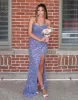 Narcissa | Strapless Mermaid Long Sequins Prom Dress With Split sold by KissProm