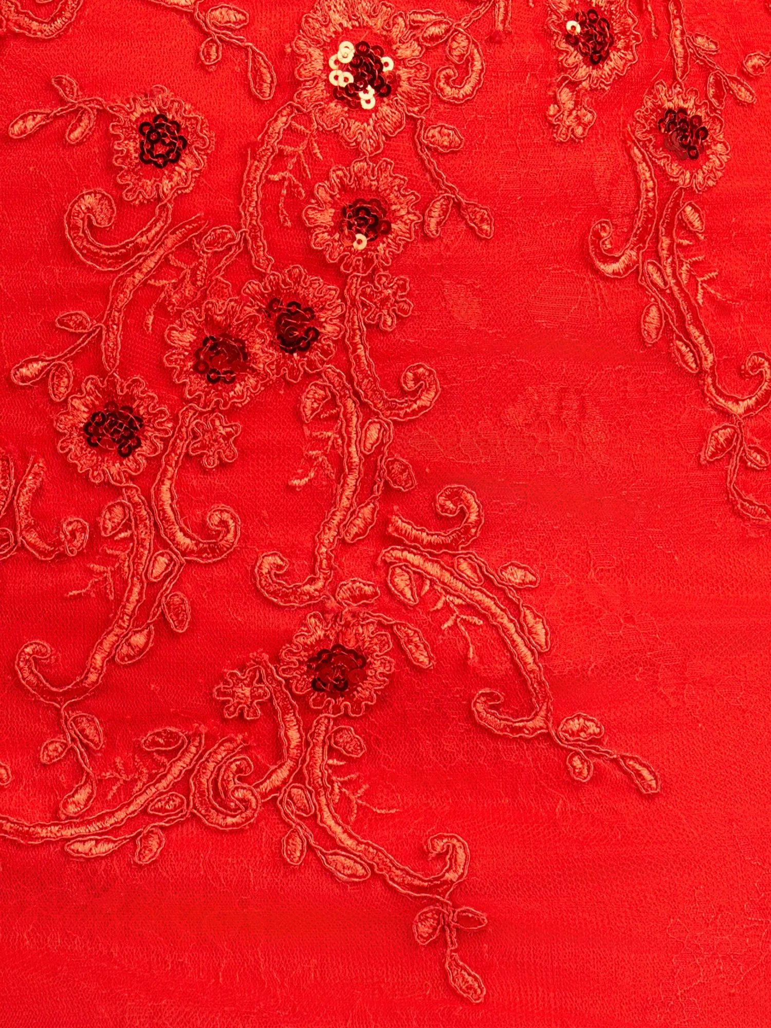 Sharlie | Red Sheath Beaded Flowers Homecoming Dress sold by KissProm product image thumbnail 3