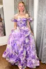Kay | Strapless A-Line Floral Prom Dress With Detachable Sleeves sold by KissProm