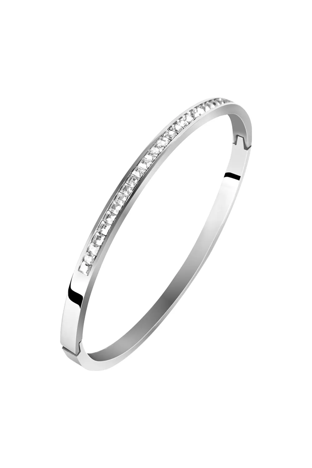 Bangle Stainless Steel Silver Bracelets sold by KissProm