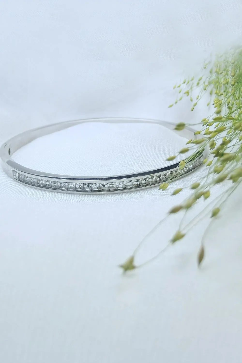 Bangle Stainless Steel Silver Bracelets sold by KissProm product image thumbnail 2