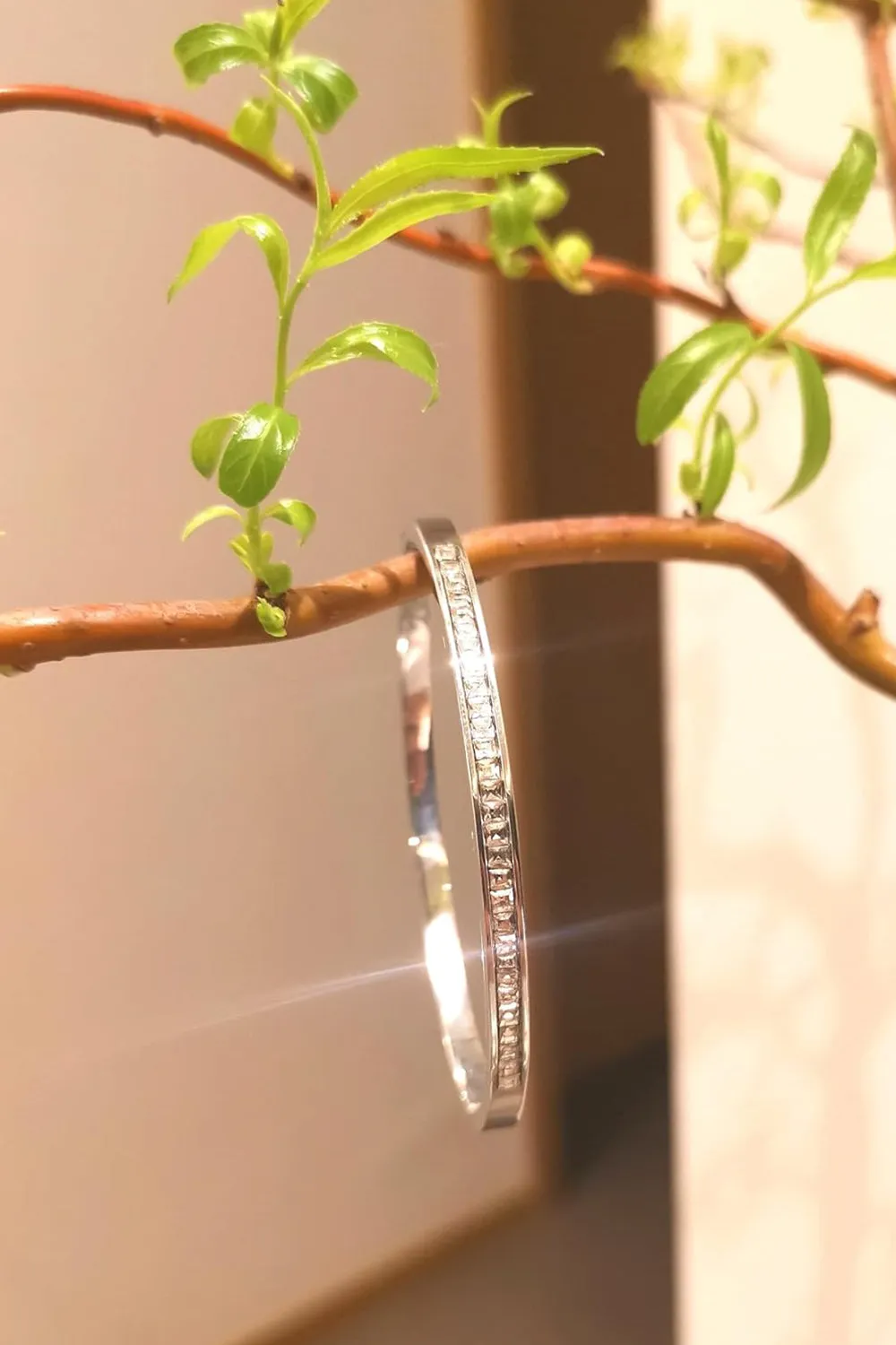 Bangle Stainless Steel Silver Bracelets sold by KissProm product image thumbnail 3