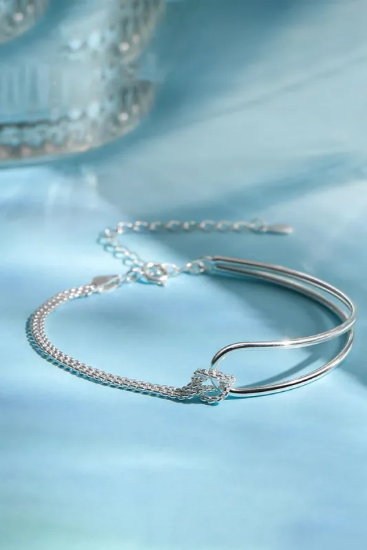 Love Knot Double Layered Gold Bracelets sold by KissProm