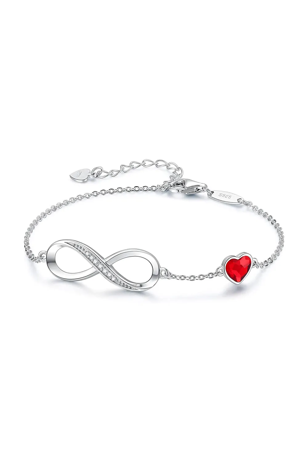 Red Chain Bracelets with Birthstone sold by KissProm