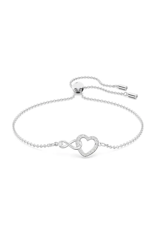 Silver Rhodium Tone Bracelets with Heart sold by KissProm