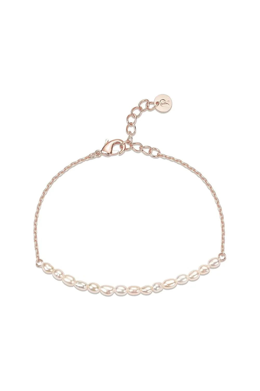 Rose Gold Plated Pearl Bracelets sold by KissProm product image thumbnail 3