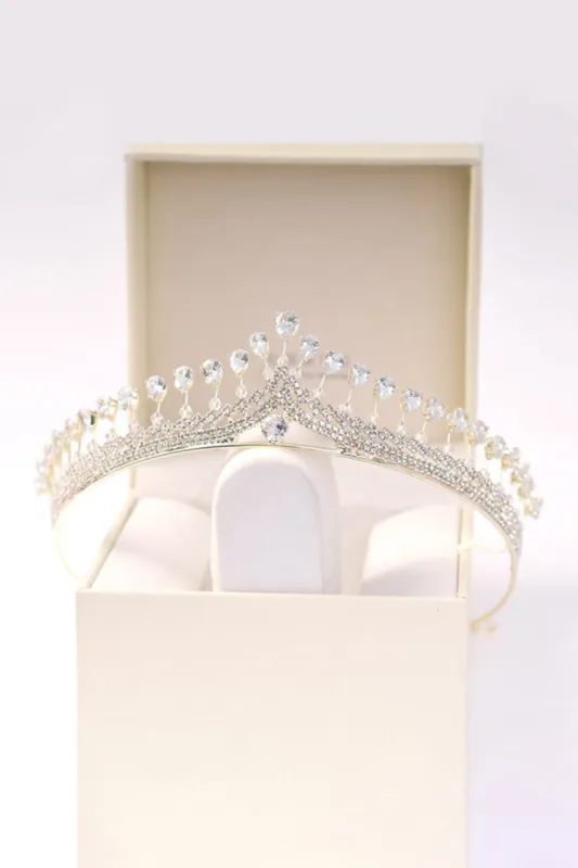 Silver Royal Queen Rhinestone Tiaras sold by KissProm