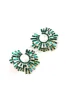 Green Rhinestone Round Shape Earrings sold by KissProm