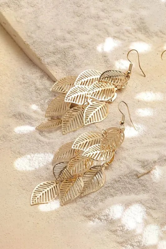 Aisansty Leaf Dangle Earrings sold by KissProm
