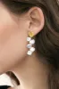 Long Baroque Pearl Earrings Tassel sold by KissProm