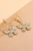 Butterfly Hoop Dangling Earrings sold by KissProm