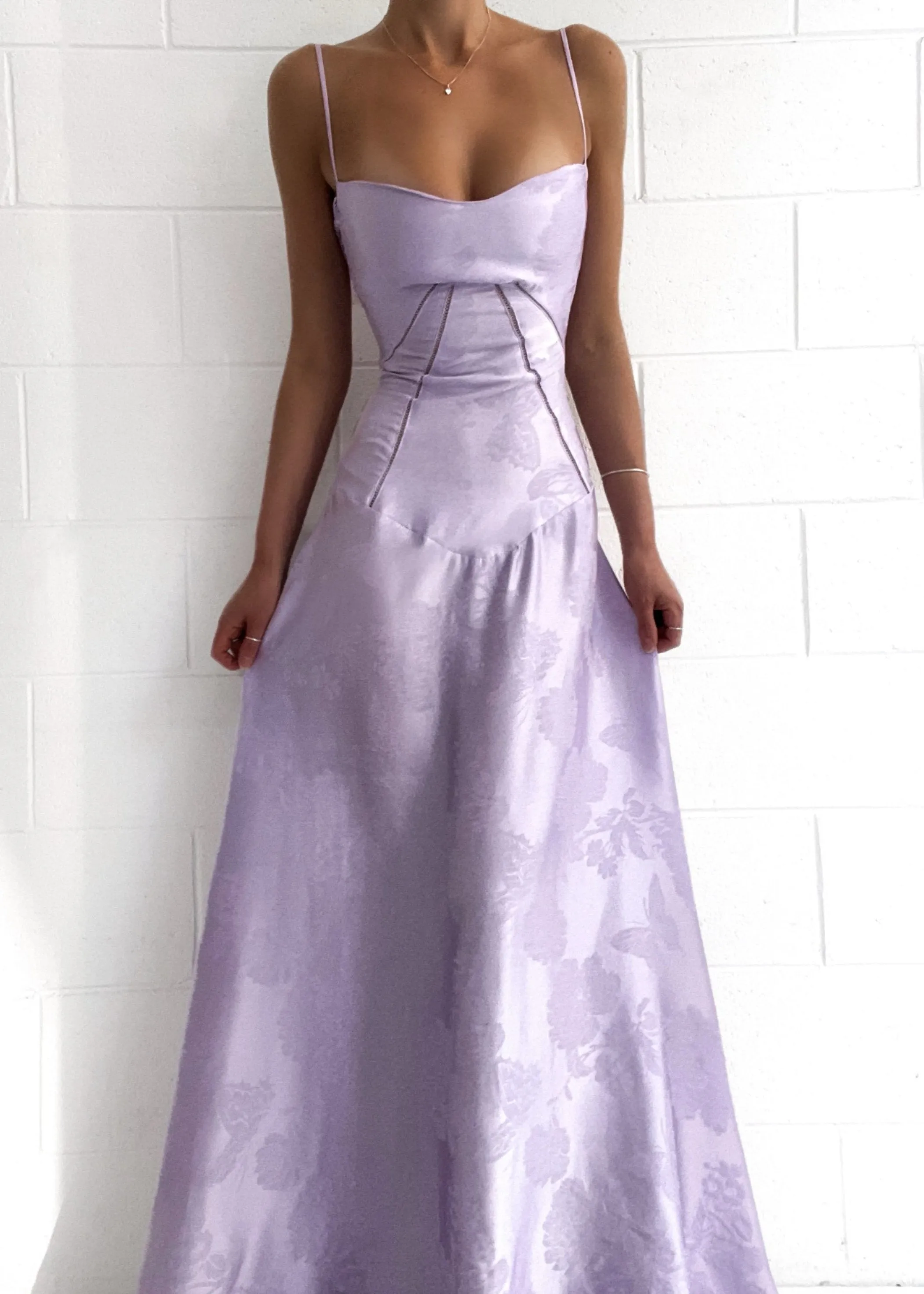 Phantasia | Mermaid Lavender Spaghetti Straps Prom Dress sold by KissProm product image thumbnail 5
