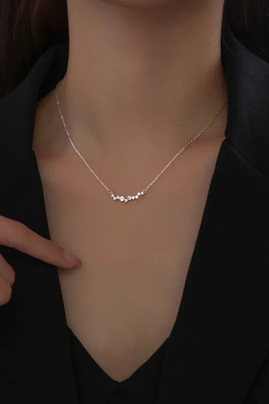 Smile Diamond Pendant Necklace sold by KissProm
