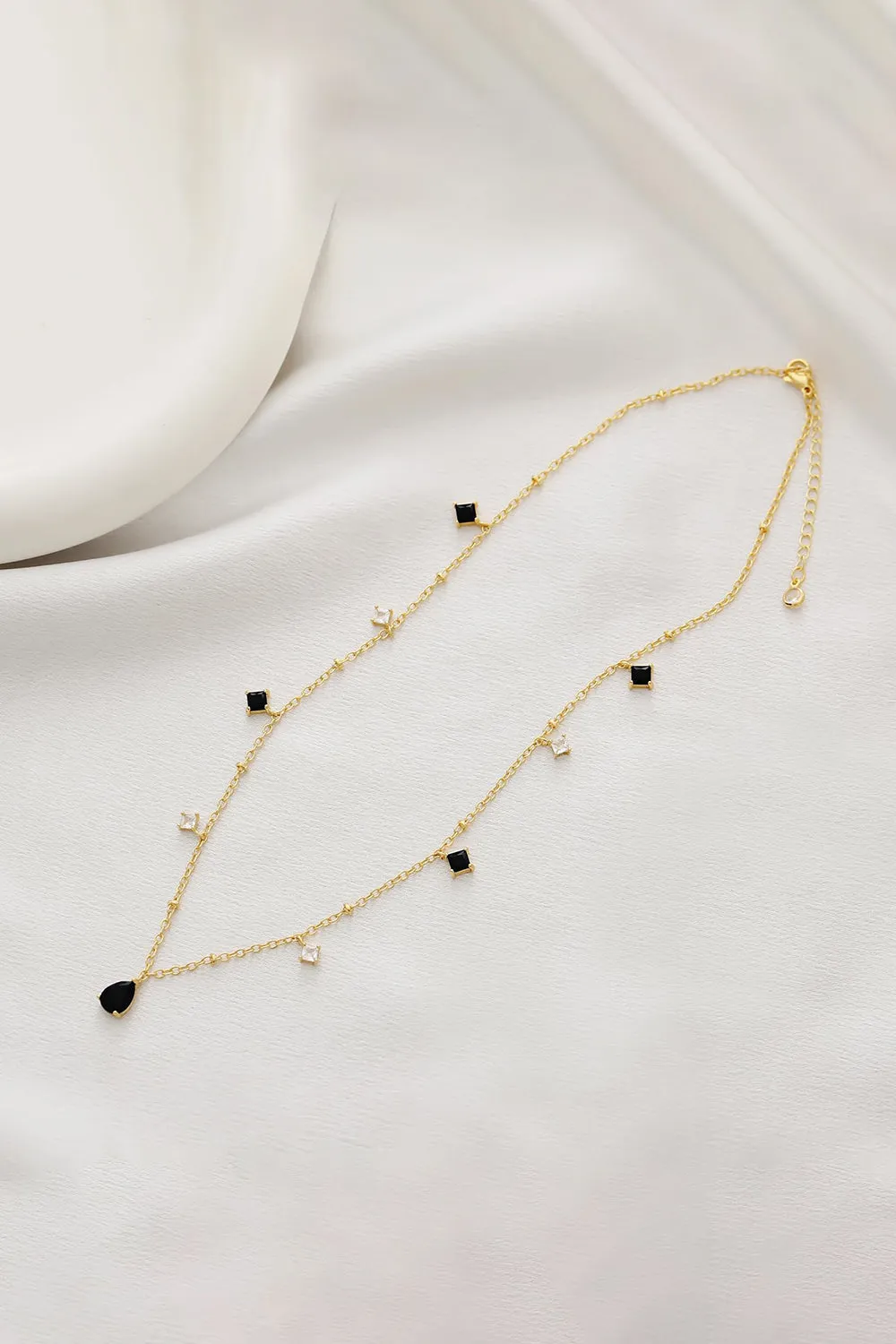 Teardrop Zircon Tassel Necklace sold by KissProm product image thumbnail 2