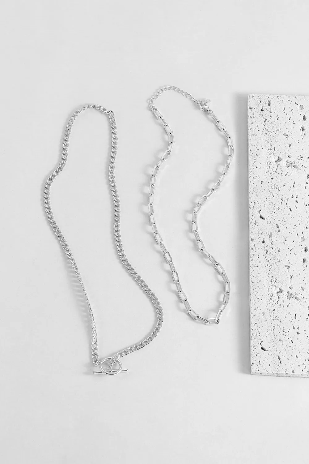 Geometric Paperclip Chain Necklace sold by KissProm product image thumbnail 2