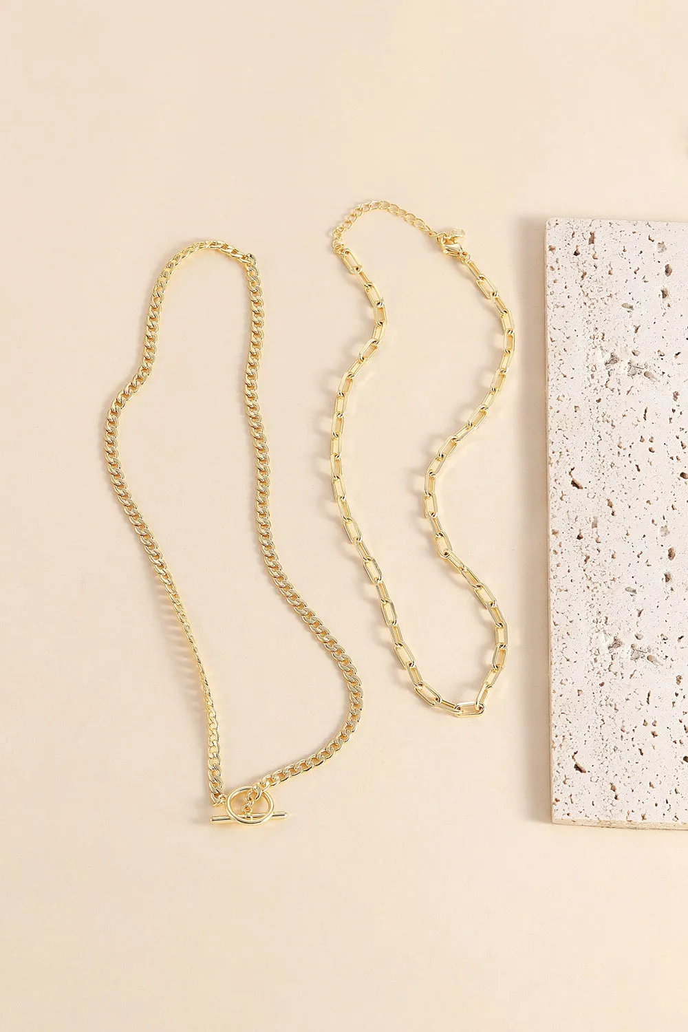 Geometric Paperclip Chain Necklace sold by KissProm product image thumbnail 3