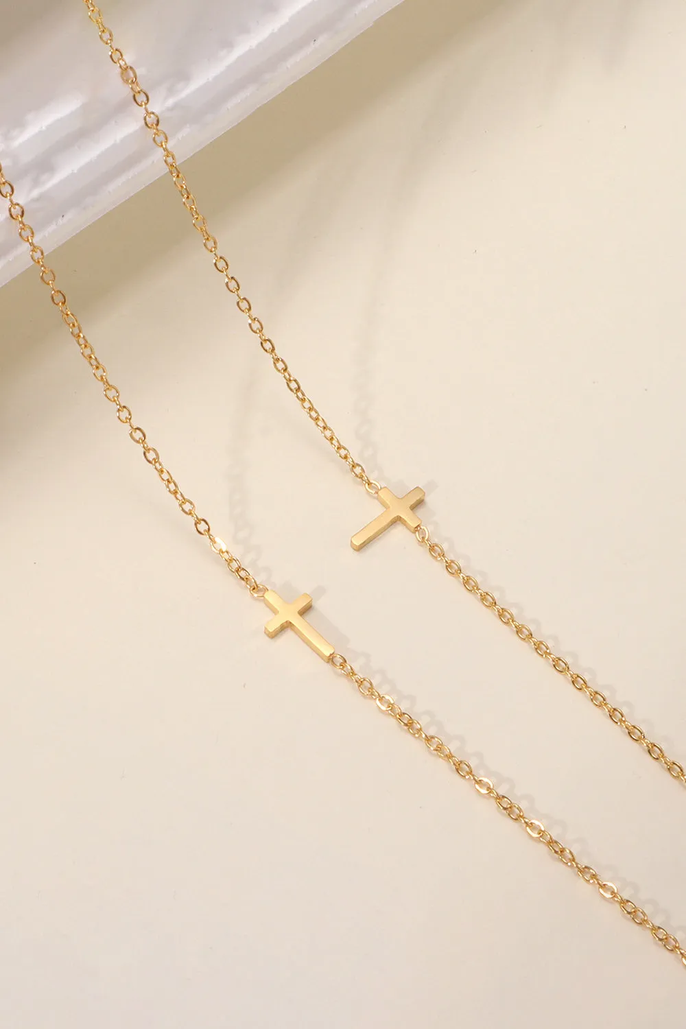 Gold Cross Pendant Necklace sold by KissProm product image thumbnail 2