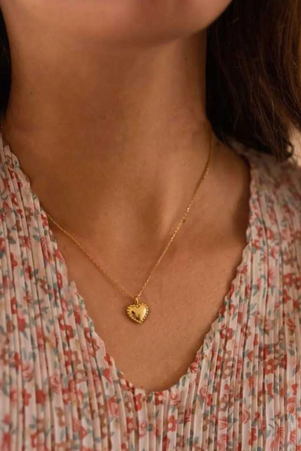 3D Heart Pendant Necklace sold by KissProm