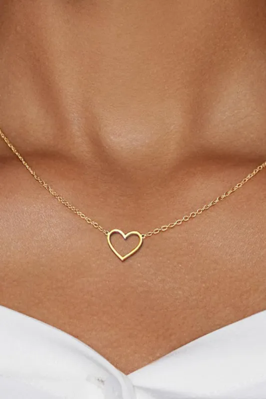 Hollow Heart Pendant Necklace sold by KissProm
