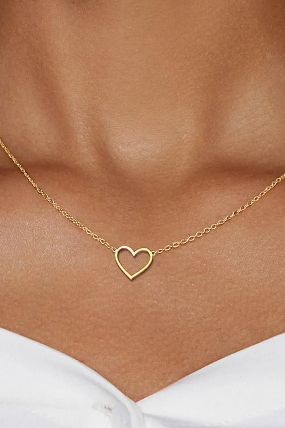 Hollow Heart Pendant Necklace sold by KissProm