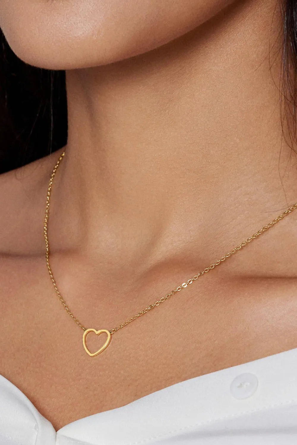 Hollow Heart Pendant Necklace sold by KissProm product image thumbnail 3