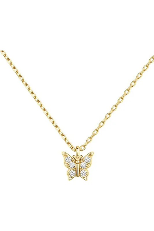 Butterfly Pendant Zircon Necklace sold by KissProm