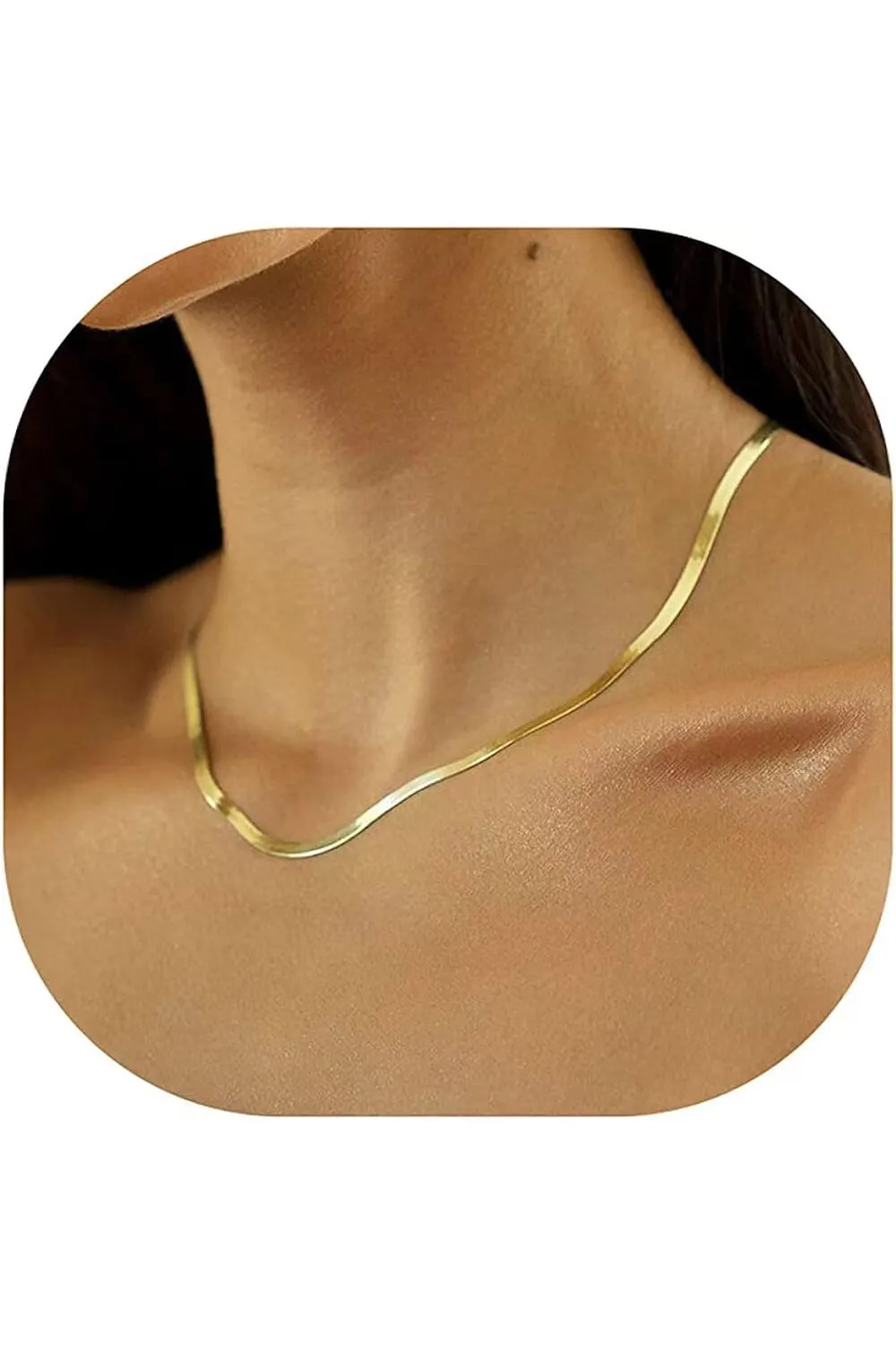 Thin Layered Snake Chain Necklace sold by KissProm product image thumbnail 3