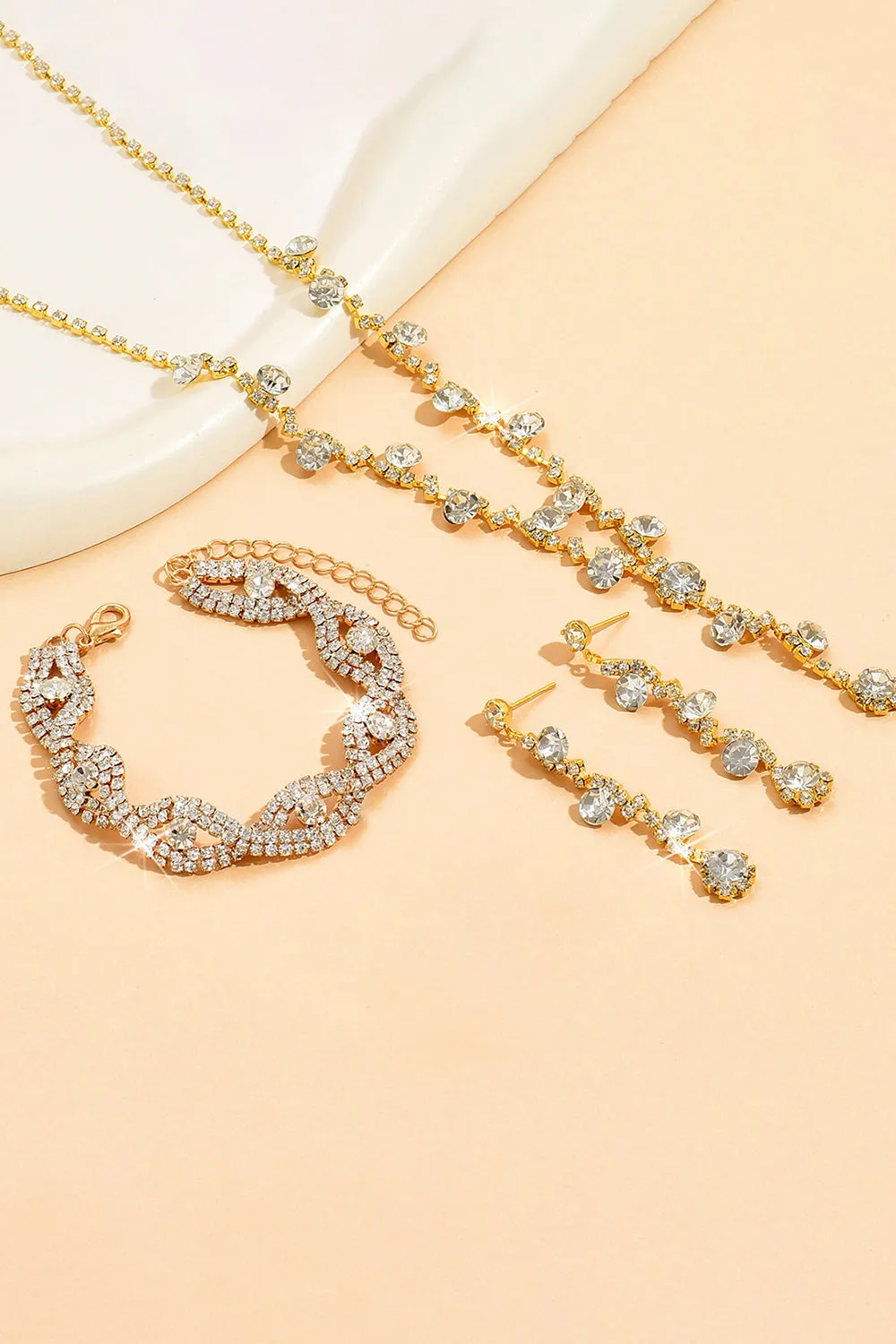 Silver Diamond Jewelry Sets sold by KissProm product image thumbnail 4