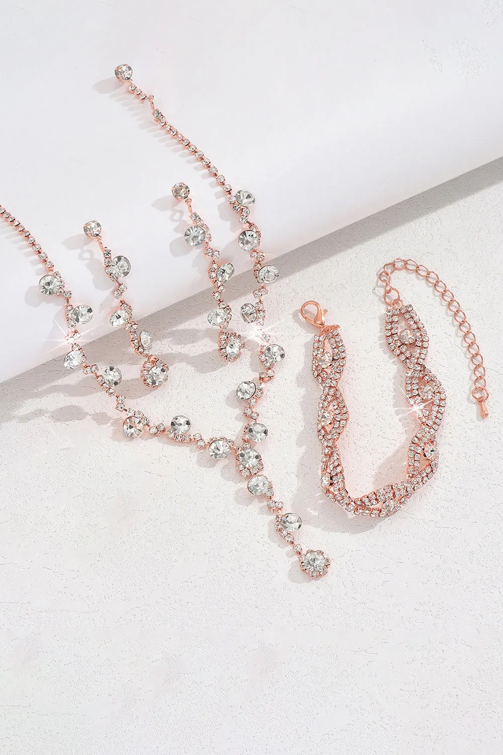 Silver Diamond Jewelry Sets sold by KissProm product image thumbnail 5